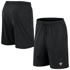 Men's New Orleans Saints Black Performance Shorts 