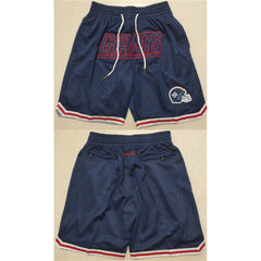 Men's New York Giants Navy Shorts (Run Small) 
