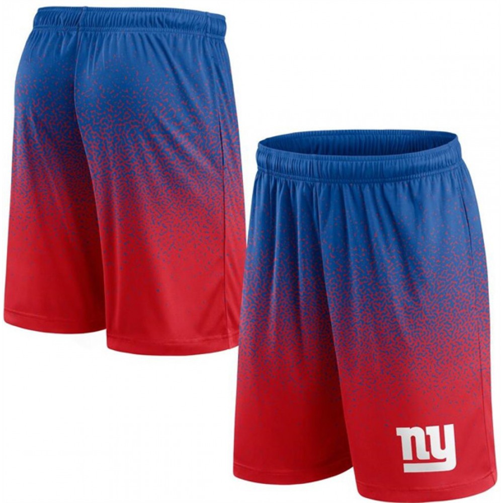 Men's New York Giants Royal/Red Ombre Shorts 