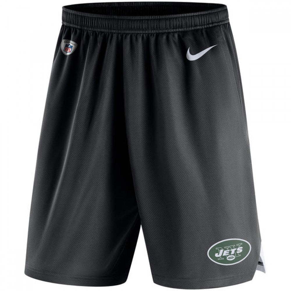 Men's New York Jets Black Knit Performance Shorts 