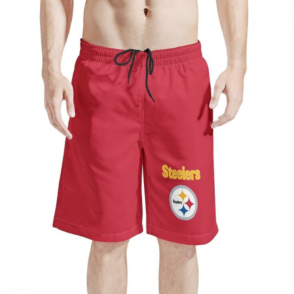 Men's Pittsburgh Steelers Red NFL Shorts 