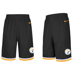 Men's Pittsburgh Steelers 2019 Black Knit Performance Shorts 