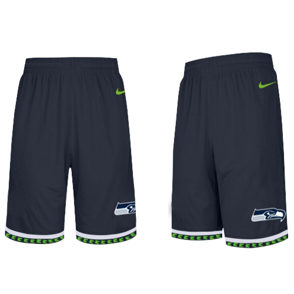 Men's Seattle Seahawks 2019 Navy Knit Performance Shorts 