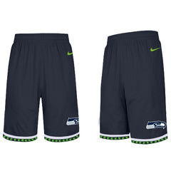 Men's Seattle Seahawks 2019 Navy Knit Performance Shorts 