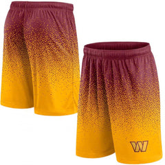 Men's Washington Commanders Burgundy/Gold Ombre Shorts 
