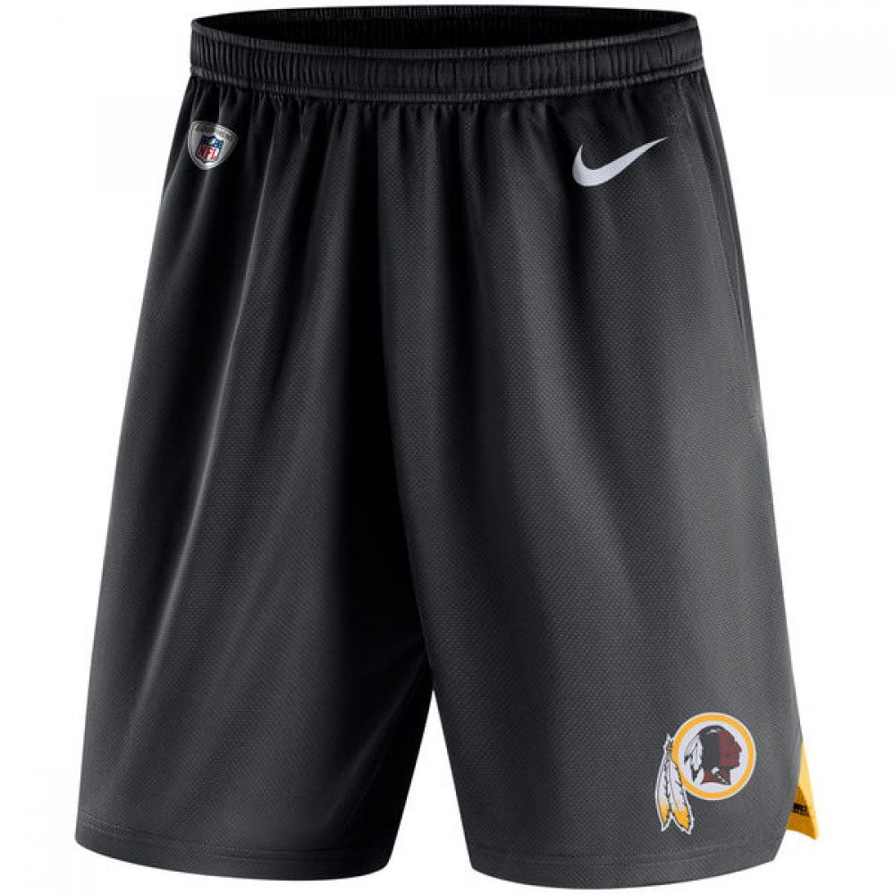Men's Washington Redskins Black Knit Performance Shorts 
