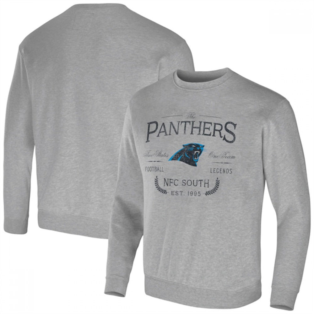 Men's Carolina Panthers Gray Darius Rucker Collection Pullover Sweatshirt 