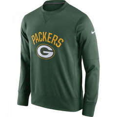 Men's Green Bay Packers Green Sideline Circuit Performance Sweatshirt 