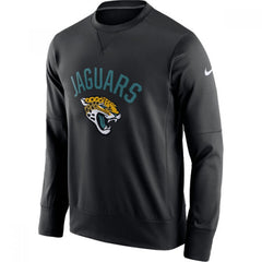 Men's Jacksonville Jaguars Men's Jacksonville Jaguars 2019 Black Sideline Circuit Performance Sweatshirt 