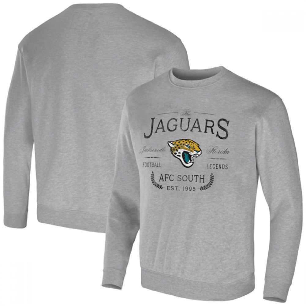 Men's Jacksonville Jaguars Gray Darius Rucker Collection Pullover Sweatshirt 