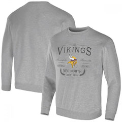 Men's Minnesota Vikings Gray Darius Rucker Collection Pullover Sweatshirt 