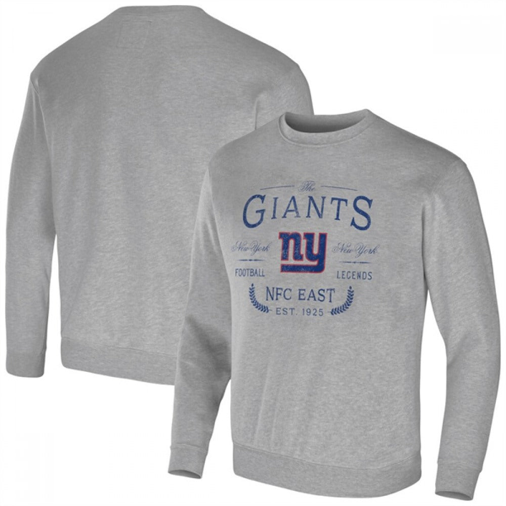 Men's New York Giants Gray Darius Rucker Collection Pullover Sweatshirt 
