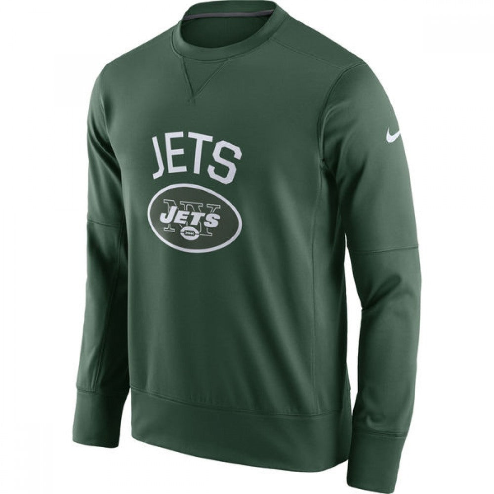 Men's New York Jets Green Sideline Circuit Performance Sweatshirt 