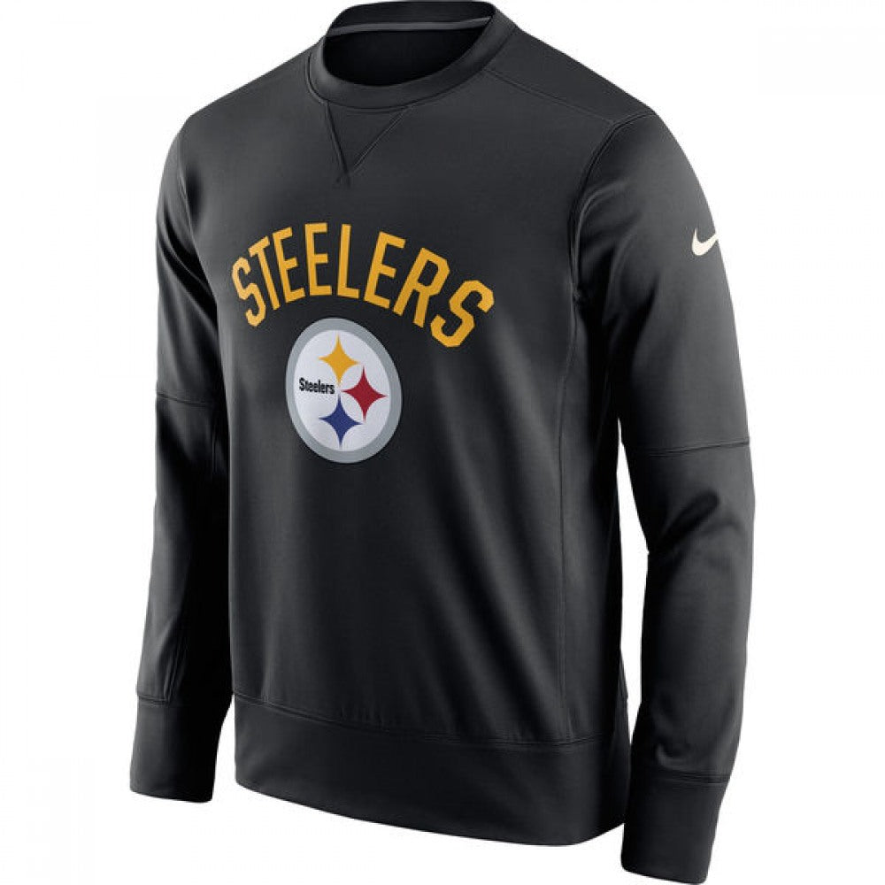 Men's Pittsburgh Steelers 2019 Black Sideline Circuit Performance Sweatshirt 