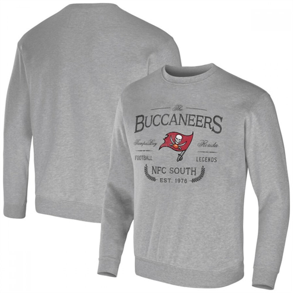 Men's Tampa Bay Buccaneers Gray Darius Rucker Collection Pullover Sweatshirt 