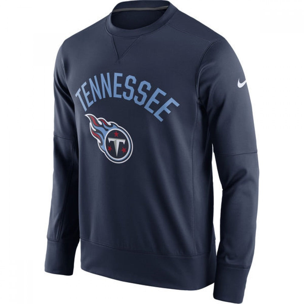 Men's Tennessee Titans Navy 2019 Sideline Circuit Performance Sweatshirt 