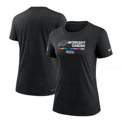 Women's Buffalo Bills 2022 Black Crucial Catch Performance T-Shirt(Run Small) 