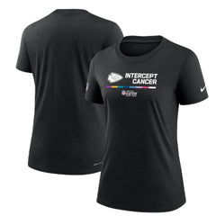 Women's Kansas City Chiefs 2022 Black Crucial Catch Performance T-Shirt(Run Small) 