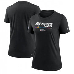Women's Tampa Bay Buccaneers 2022 Black Crucial Catch Performance T-Shirt(Run Small) 