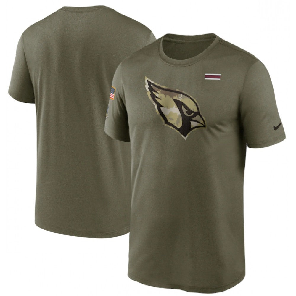 Men's Arizona Cardinals 2021 Olive Salute To Service Legend Performance T-Shirt 