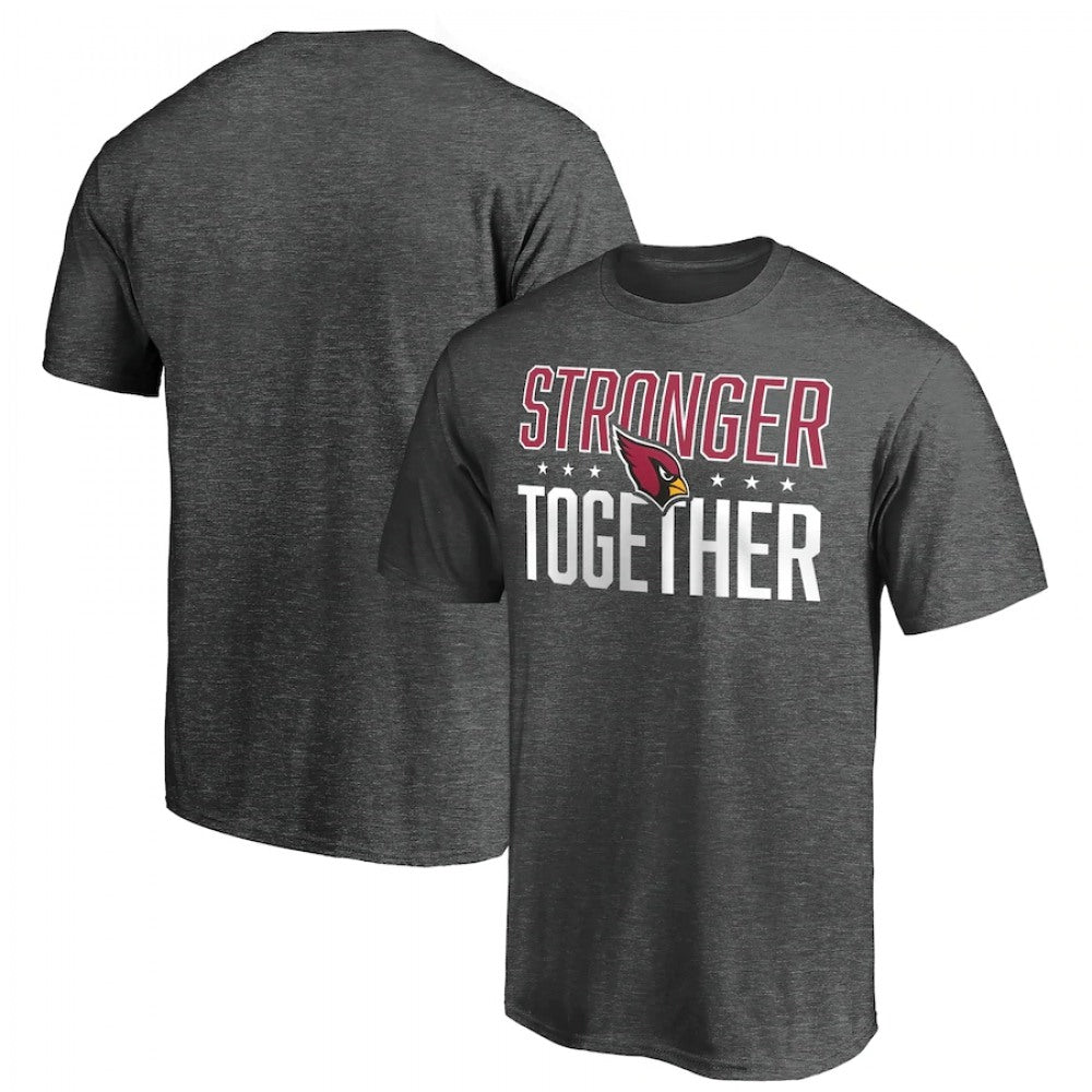 Men's Arizona Cardinals Heather Stronger Together Space Dye T-Shirt 