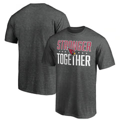 Men's Arizona Cardinals Heather Stronger Together Space Dye T-Shirt 