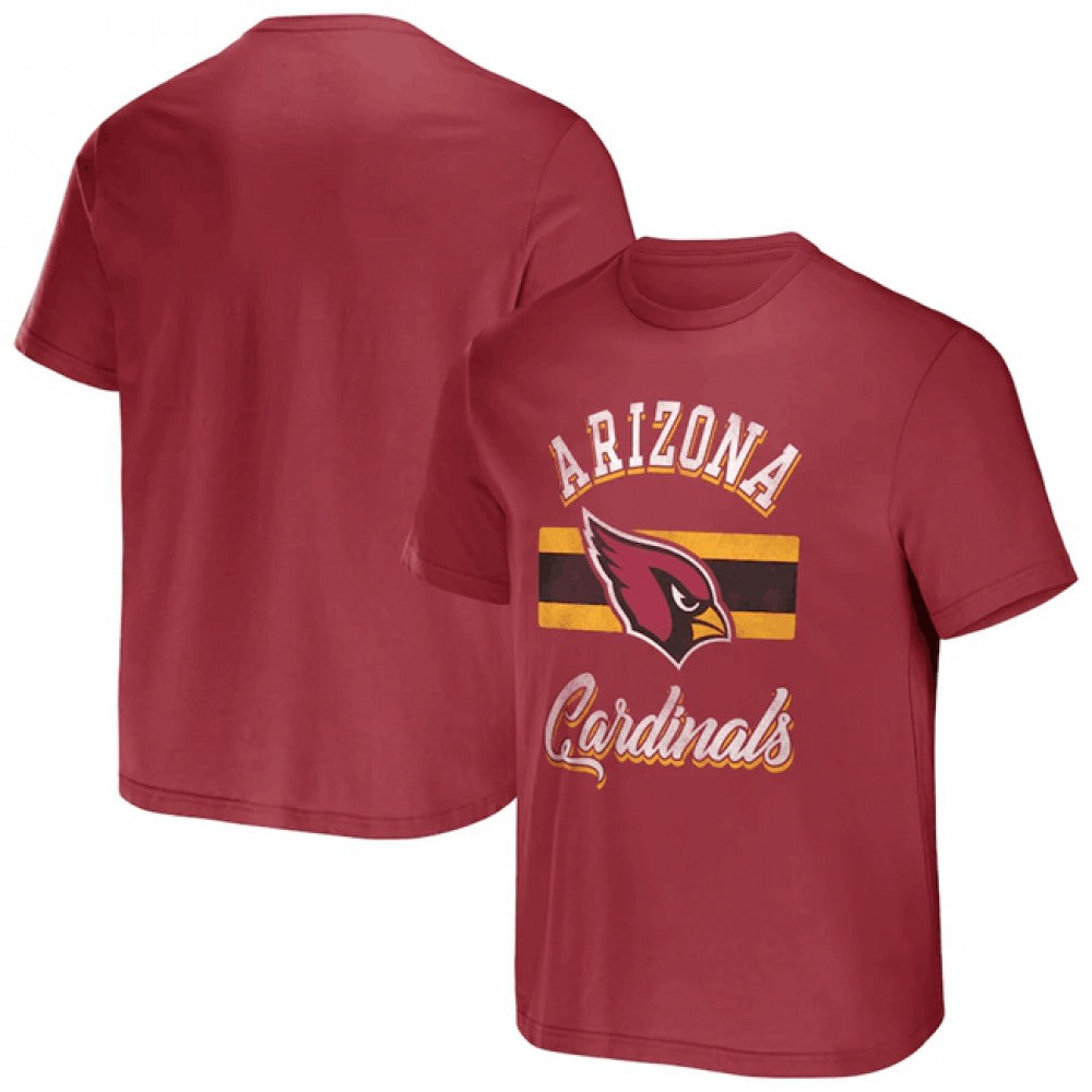 Men's Arizona Cardinals Red x Darius Rucker Collection Stripe T-Shirt 