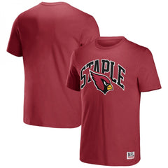 Men's Arizona Cardinals x Staple Red Logo Lockup T-Shirt 