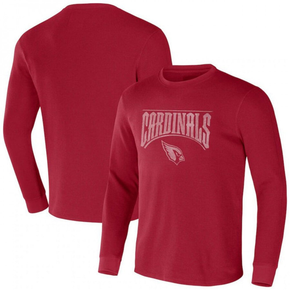 Men's Arizona Cardinals X Darius Rucker Collection Red Long Sleeve Thermal T-Shirt 