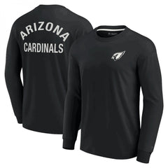 Men's Arizona Cardinals Black Signature Unisex Super Soft Long Sleeve T-Shirt 