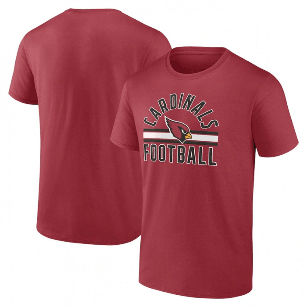 Men's Arizona Cardinals Red Arch Stripe T-Shirt 