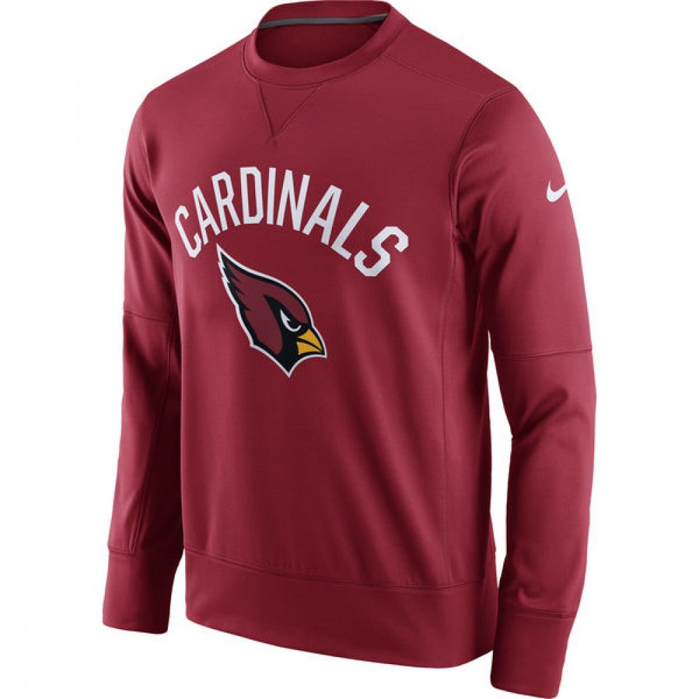 Men's Arizona Cardinals Red Sideline Circuit Performance Sweatshirt 
