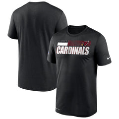Men's Arizona Cardinals 2020 Black Sideline Impact Legend Performance T-Shirt 