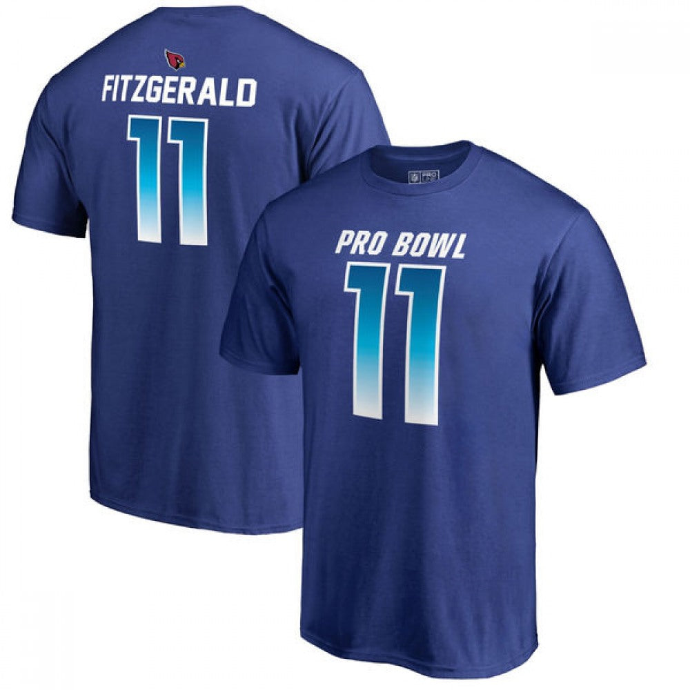Cardinals #11 Larry Fitzgerald AFC Pro Line 2018 NFL Pro Bowl Royal T-Shirt 