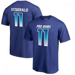 Cardinals #11 Larry Fitzgerald AFC Pro Line 2018 NFL Pro Bowl Royal T-Shirt 