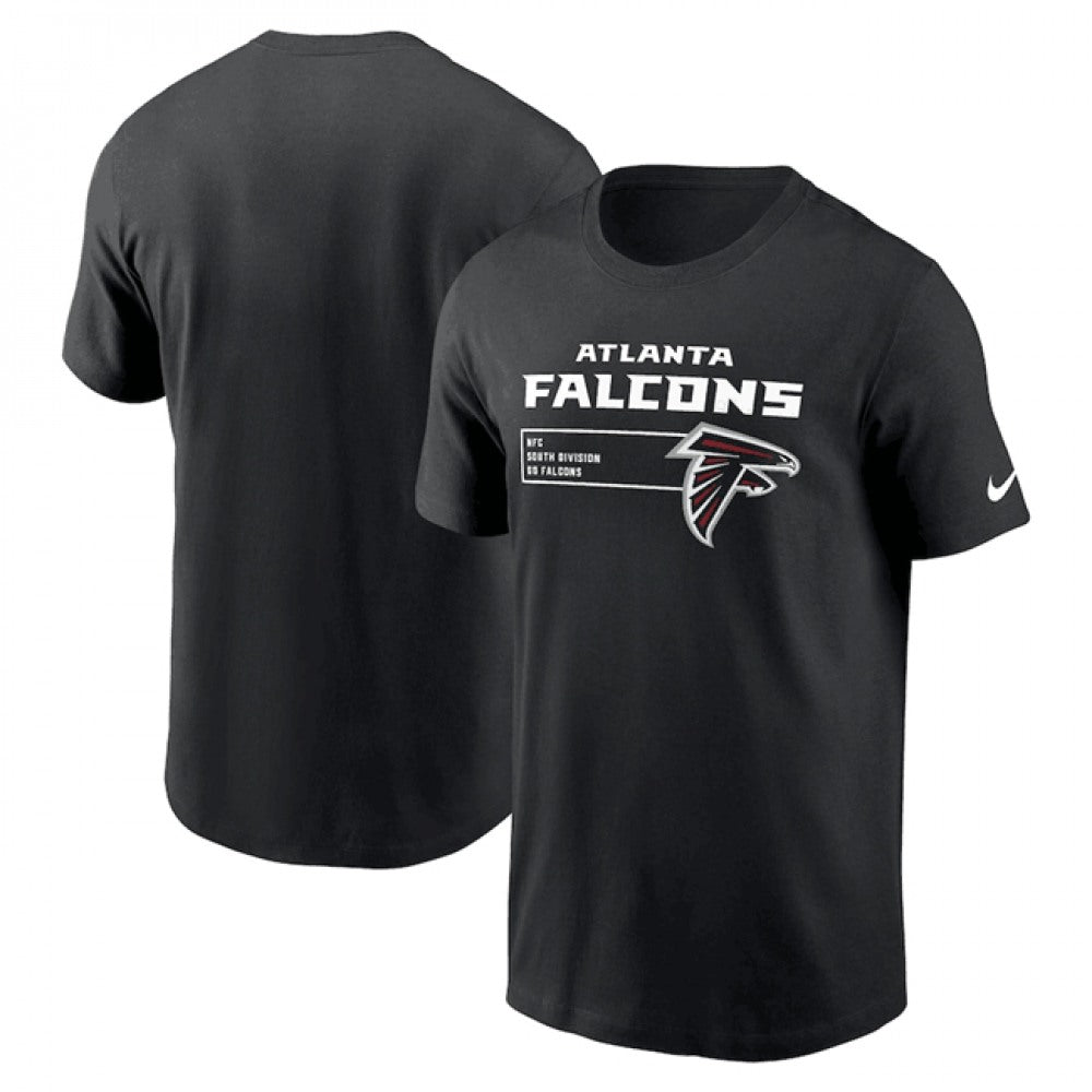 Men's Atlanta Falcons Black Division Essential T-Shirt 