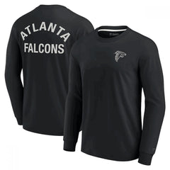 Men's Atlanta Falcons Black Signature Unisex Super Soft Long Sleeve T-Shirt 