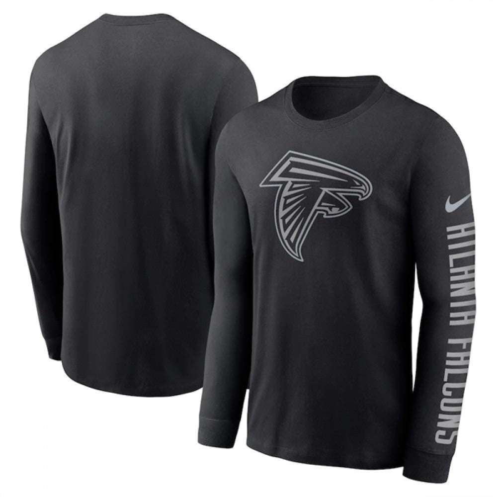 Men's Atlanta Falcons Black Long Sleeve T-Shirt 