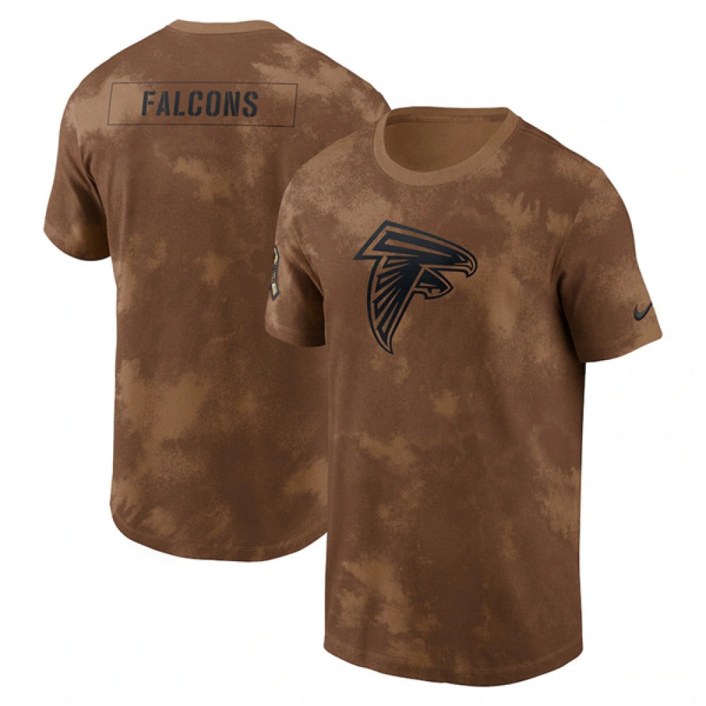 Men's Atlanta Falcons 2023 Brown Salute To Service Sideline T-Shirt 