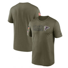 Men's Atlanta Falcons Olive 2022 Salute to Service Legend Team T-Shirt 