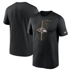 Men's Baltimore Ravens Black Legend Icon Performance T-Shirt 