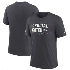 Men's Baltimore Ravens Charcoal 2021 Crucial Catch Performance T-Shirt 