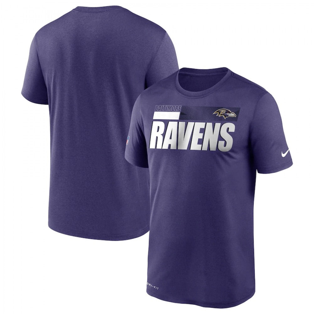 Men's Baltimore Ravens 2020 Purple Sideline Impact Legend Performance T-Shirt 