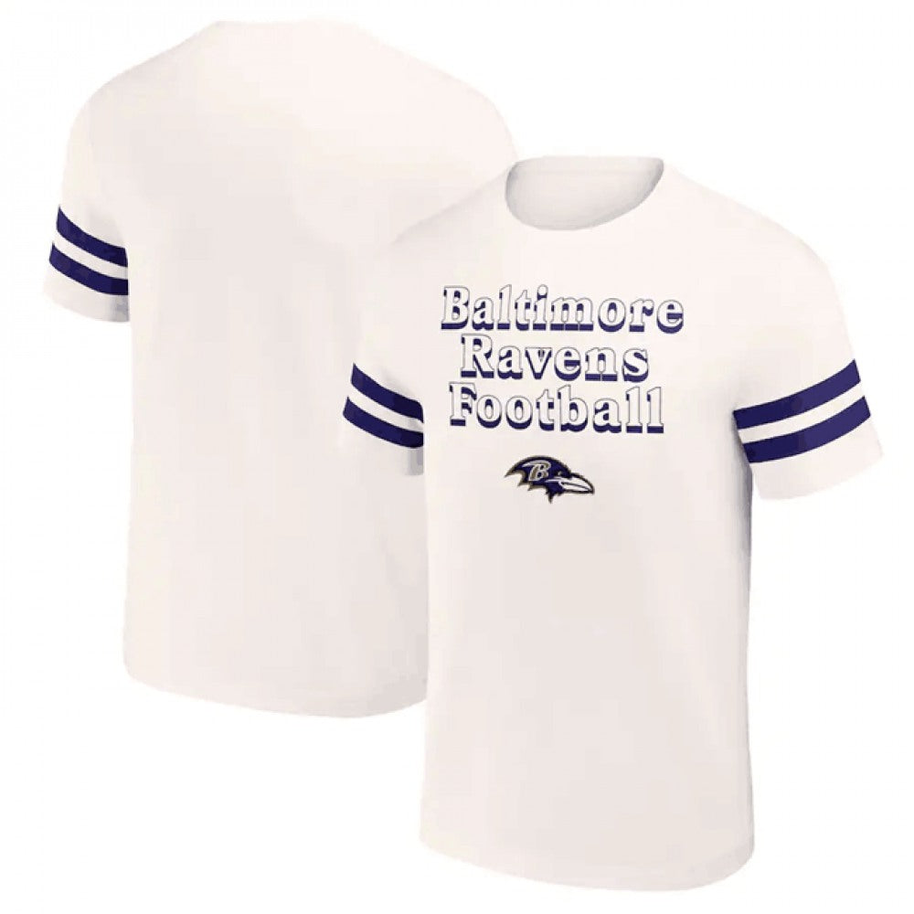 Men's Baltimore Ravens Cream x Darius Rucker Collection Vintage T-Shirt 