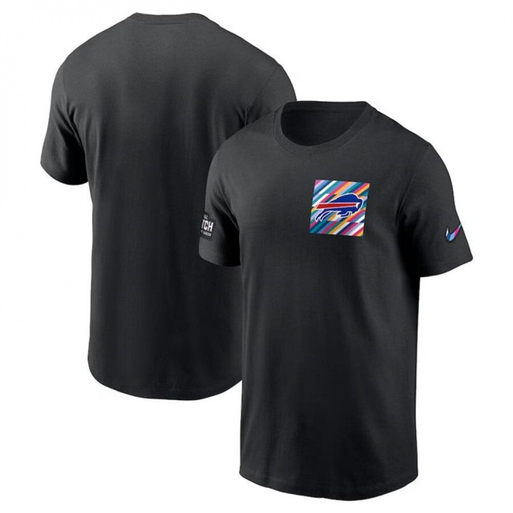 Men's Buffalo Bills Black 2023 Crucial Catch Sideline Tri-Blend T-Shirt 