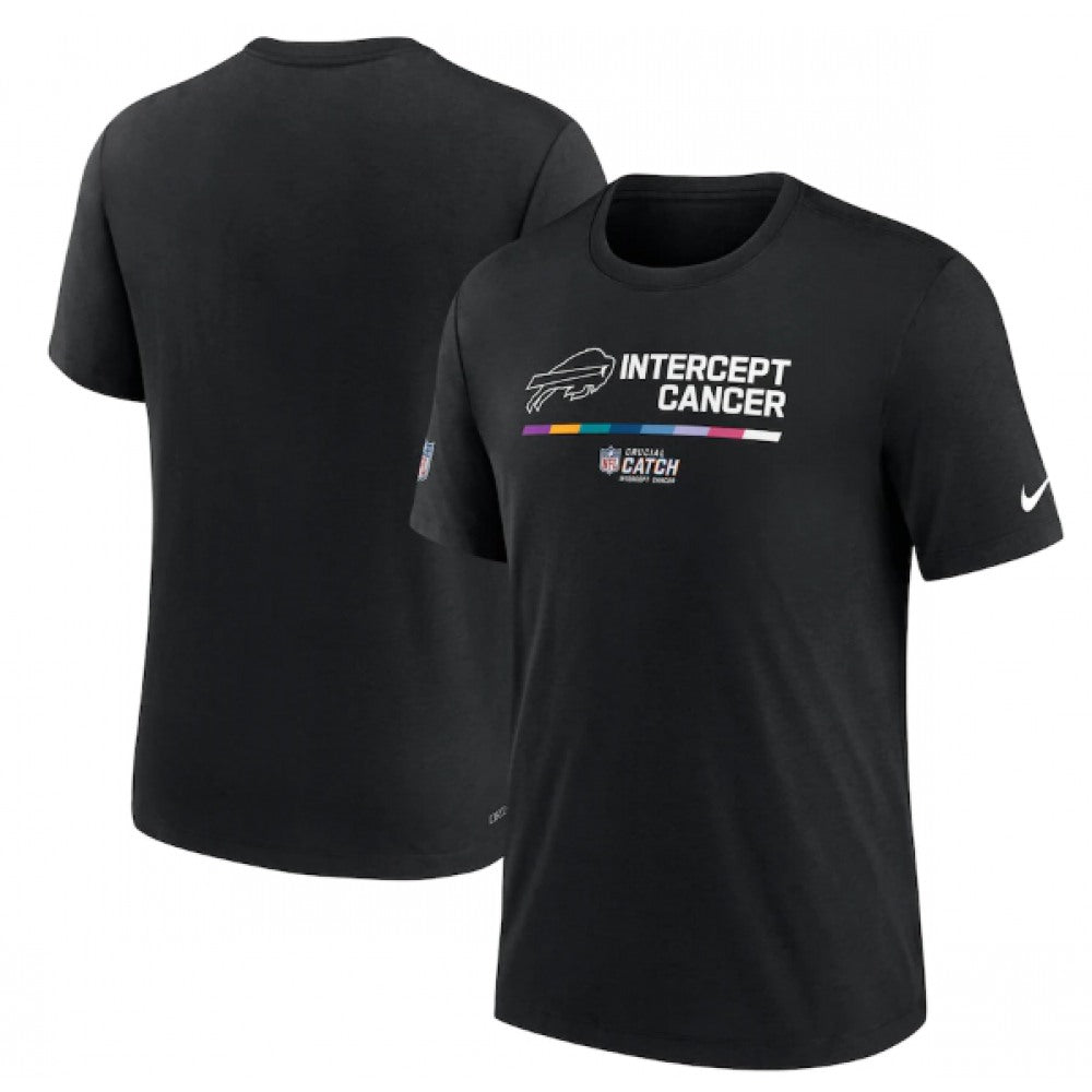 Men's Buffalo Bills 2022 Black Crucial Catch Performance T-Shirt 