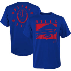Men's Buffalo Bills Blue Preschool Liquid Camo Logo T-Shirt 