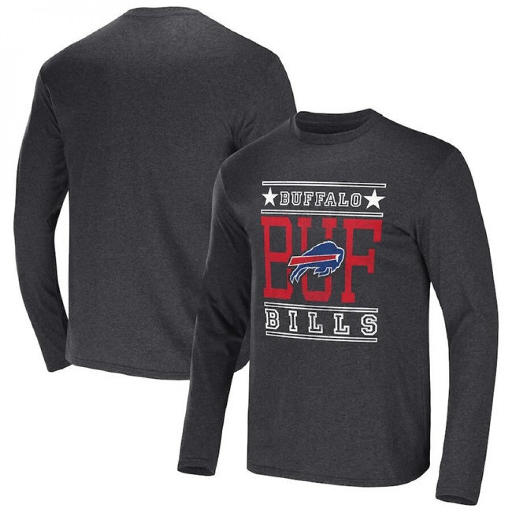 Men's Buffalo Bills Heathered Charcoal x Darius Rucker Collection Long Sleeve T-Shirt 