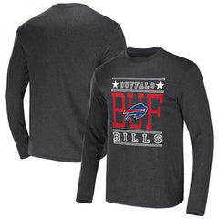 Men's Buffalo Bills Heathered Charcoal x Darius Rucker Collection Long Sleeve T-Shirt 