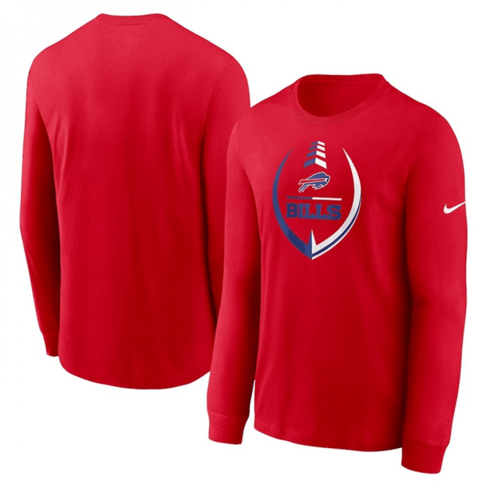 Men's Buffalo Bills Red Icon Legend Performance Long Sleeve T-Shirt 